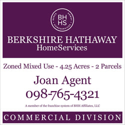 4' x 4' Berkshire Hathaway Agent Branded Commercial Division Panel