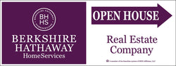 9" x 24" Berkshire Hathaway Open House Directional