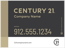 Century 21 Broker Branded Mosaic Yard Sign