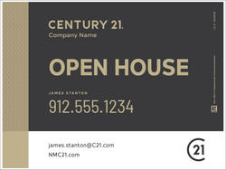 18" x 24" Century 21 Mosaic Open House Yard Sign