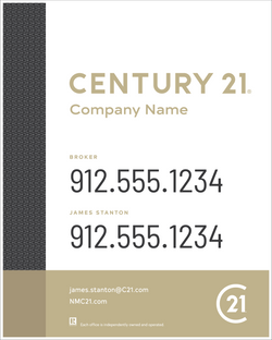 24" x 30" Century 21 Dual Agent Mosaic Yard Sign