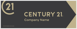 9" x 24" Century 21 Open House Directional