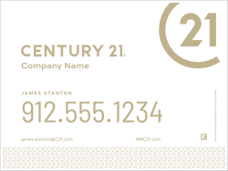 Century 21 Agent Branded Large Seal Yard Sign in White