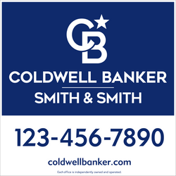 24" x 24" Coldwell Banker 2 Toned Panel