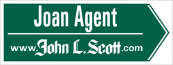9" x 24" John L. Scott Directional