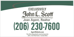 4' x 8' John L. Scott Agent Branded Standard Commercial Panel
