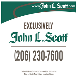 4' x 4' John L. Scott Agent Branded Commercial Panel