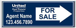 9" x 24" United Real Estate Directional